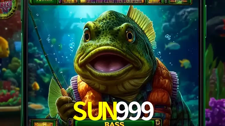 Personagem de peixe pescador do popular jogo de slot com tema de pescaria, uma das emocionantes opções de caça-níqueis para jogar e ganhar no cassino SUN999.